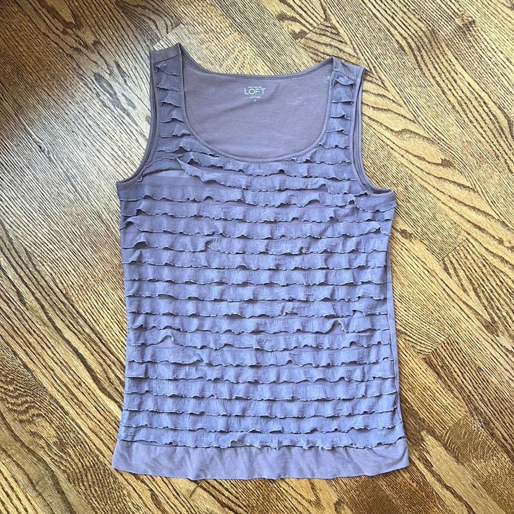 LOFT Ruffle Tank Top